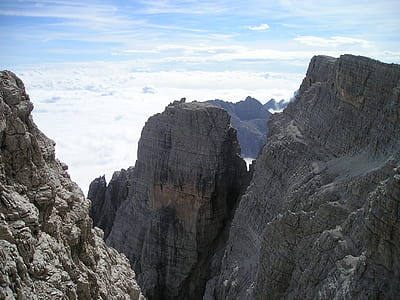aerial photography of mountain range thumbnail