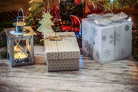 silver and brown gift boxes thumbnail