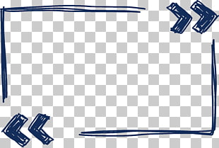 Euclidean Pixel, Hand painted blue border, black arrows illustration PNG clipart