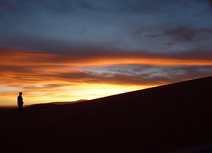 person's silhouette during sunset thumbnail