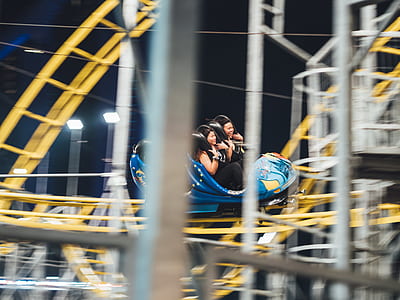 two person riding roller coaster ride thumbnail