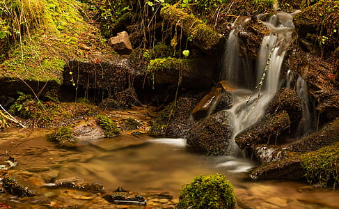 time-lapsed photography of water thumbnail