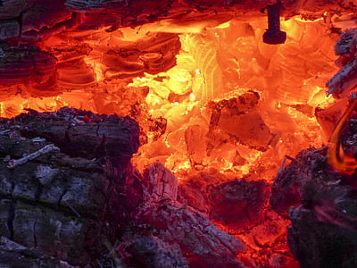 photo of burning charcoal thumbnail