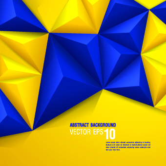 Colored 3d shapes background vector eps file