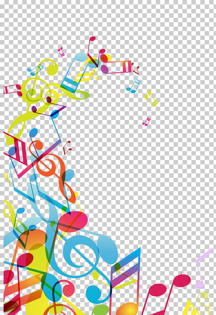 Musical Note Animation Color Notes Multicolored Music Notes Png