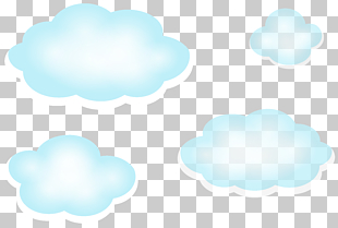 Blue Sky Cloud , Clouds , four blue clouds PNG clipart