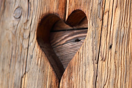 brown wooden heart engrave photography thumbnail