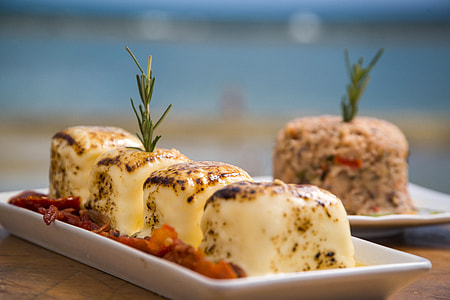Cheese cakes on a plate thumbnail