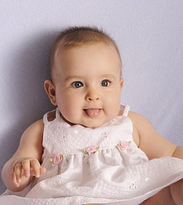 baby in pink spaghetti strap dress thumbnail