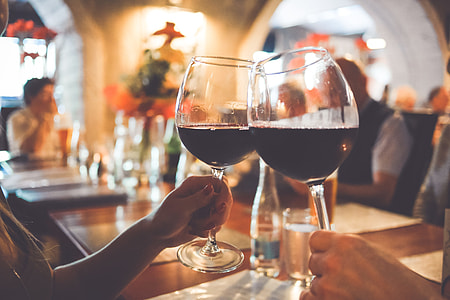 Two Wine Celebration Glasses Cheers thumbnail