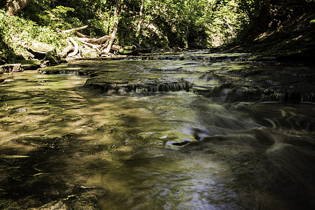 Scenic Cayuhoga River landscape at Cayuhoga Valley National Park, Ohio thumbnail