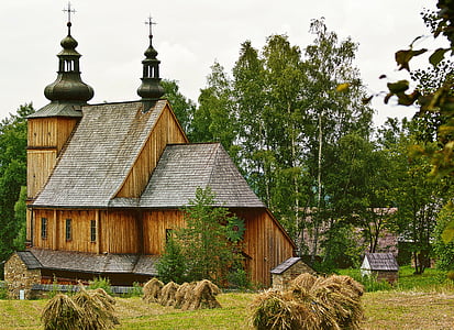 brown and gray wooden church during daytime photography thumbnail