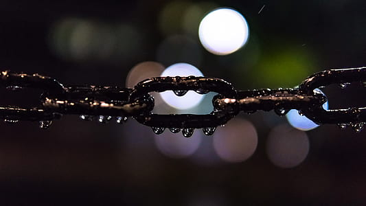 Selective Focus Photo of Black Metal Chain thumbnail