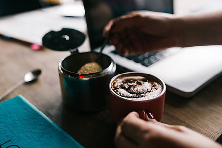 Cup of coffee with sugar thumbnail