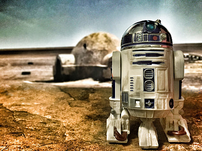 white R2D2 Star Wars character thumbnail