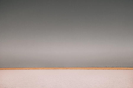 horizon, cloudy, grey, sky, shore, grey sky thumbnail