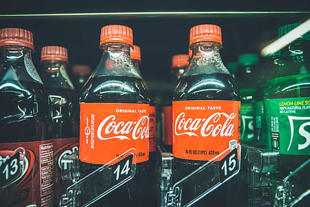 Coca-Cola products inside vending machine thumbnail