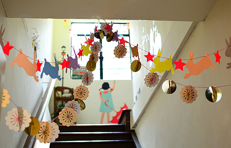 snowflakes and rabbits buntings thumbnail