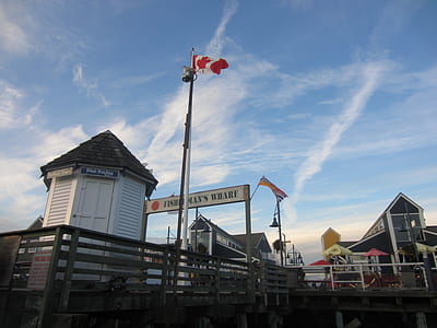 low-angle photography of wharf during daytime thumbnail