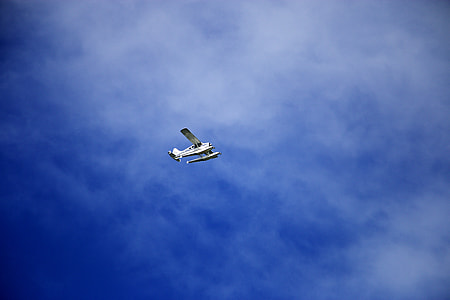 white monoplane on sky thumbnail