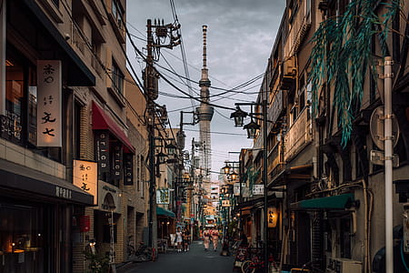 Street Under Cloudy Sky thumbnail