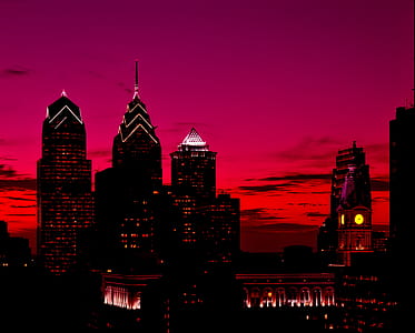 buildings at night thumbnail