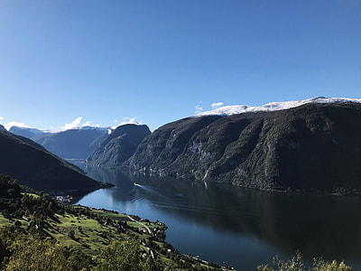 Mountains, Cliff, and the Norwegian Fjord thumbnail
