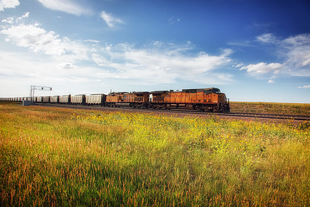 photo of brown train on railings thumbnail