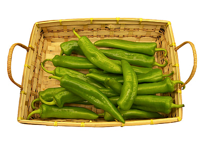 bundle of green chili peppers thumbnail