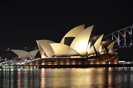 Sydney Opera, Australia at night time thumbnail