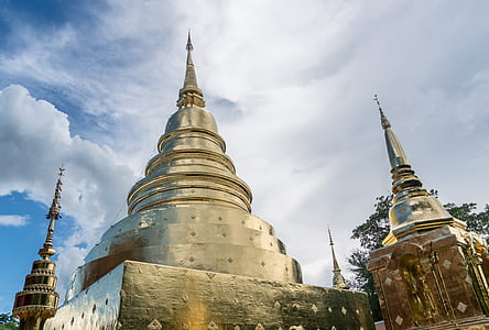architectural photography of gold-colored dome edifice thumbnail