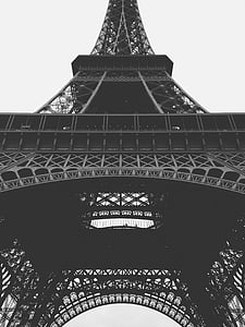 grayscale photo of Eiffel tower thumbnail