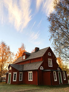 wood, building, trees, countryside thumbnail