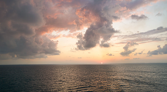 clouds above body of water during daytime thumbnail
