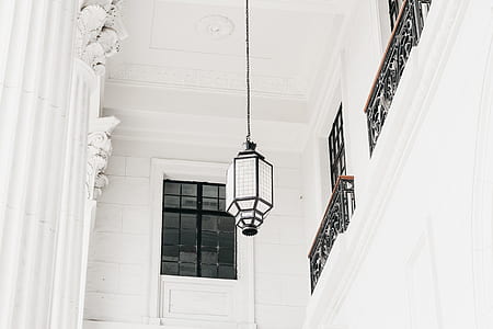 white and black pendant lamp thumbnail