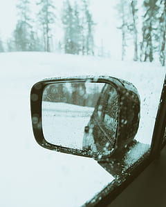 black vehicle wing mirror thumbnail