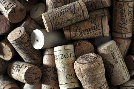 collection, close-up, corks, pile thumbnail