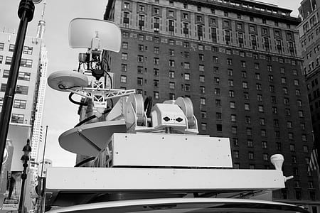 grayscale of white TV antennae thumbnail