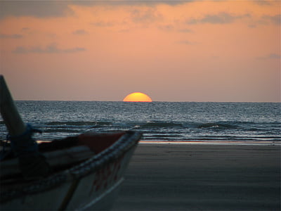 sunset over the horizon thumbnail
