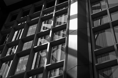 worm's-eye view photography of concrete building thumbnail