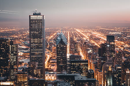 city, dawn, sky, skyline thumbnail