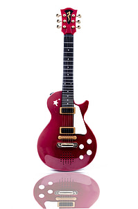red and pink Les Paul guitar thumbnail