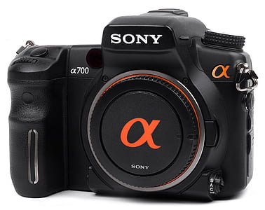 black Sony a700 camera thumbnail