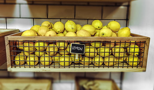 Lemons Inside A Wooden Crate thumbnail