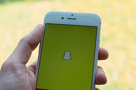Snapchat logo on iPhone thumbnail