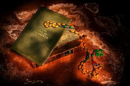 Bible and brown rosary thumbnail