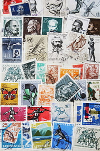 assorted postage stamps collage thumbnail