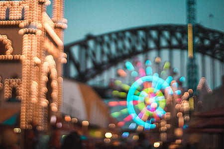 bridge, light, bokeh, out of focus thumbnail