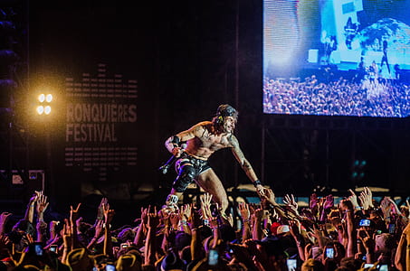 man, people, lights, crowd thumbnail