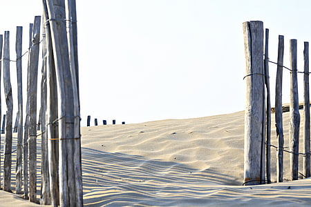 gray wooden fence on desert thumbnail